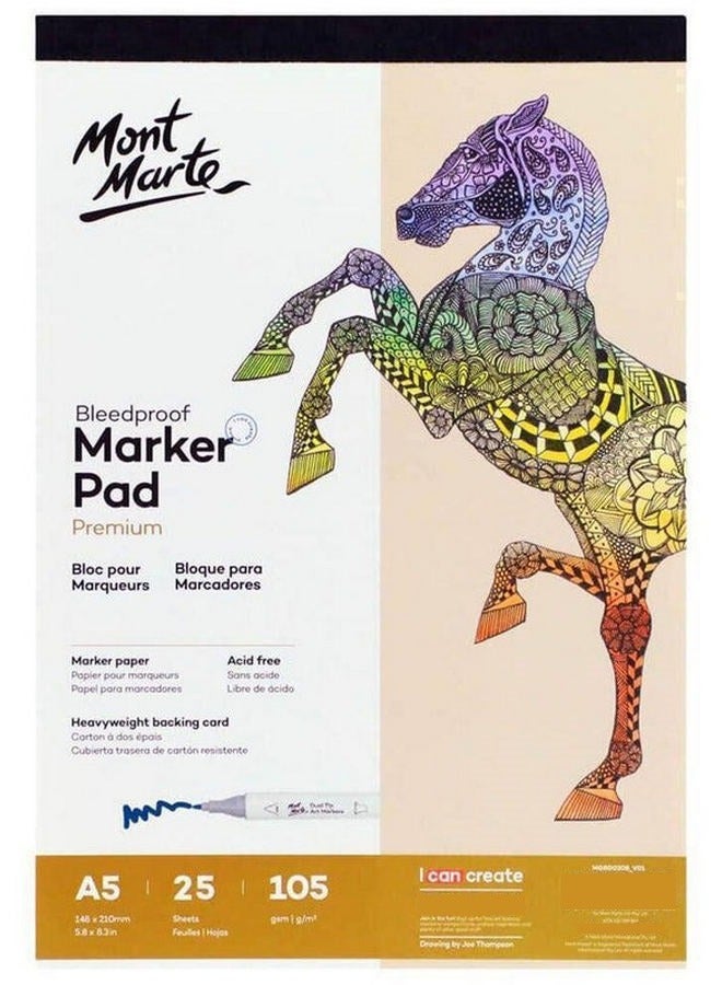 Mont Marte Bleedproof Marker Pad A5