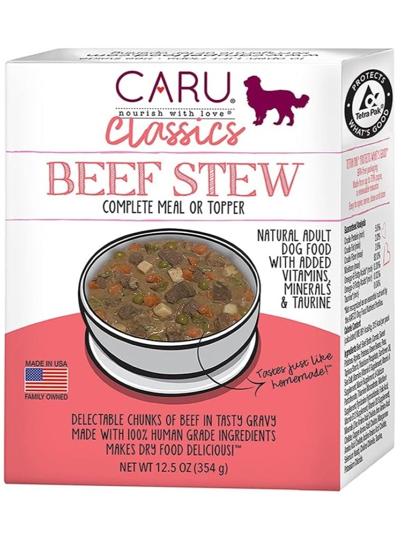 CARU Beef Stews Dog Wet Food 354 G
