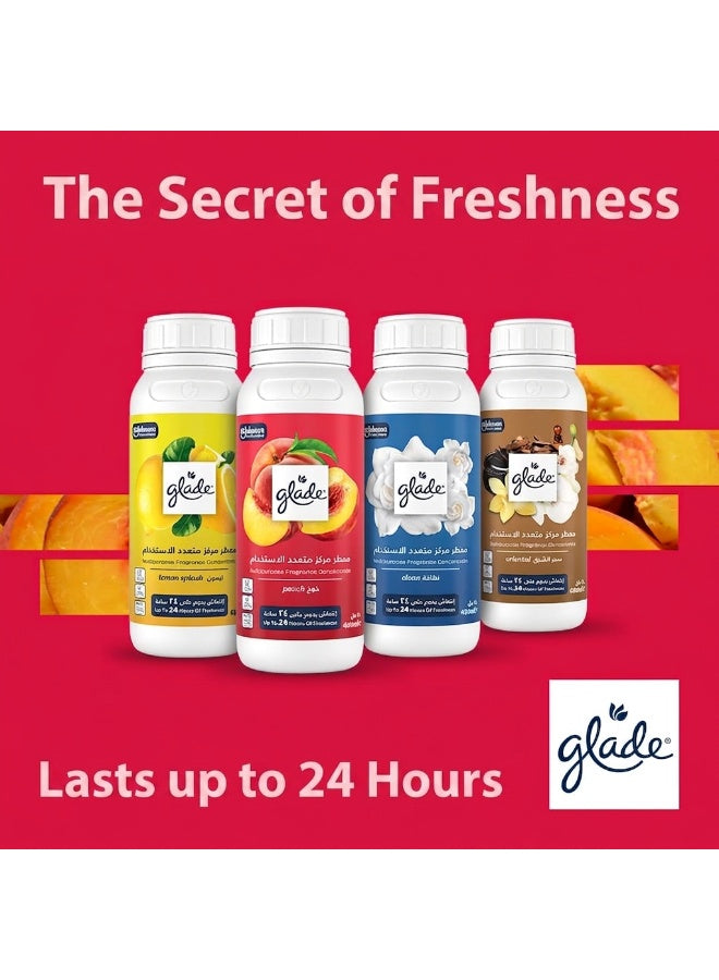 24-hour freshness, boost home, concentrate peach, concentrate peach scent, fragrance concentrate, fragrance concentrate peach, glade, multipurpose fragrance, multipurpose fragrance concentrate, peach aroma, peach scent, peach scent 24-hour, scent 24-hour,