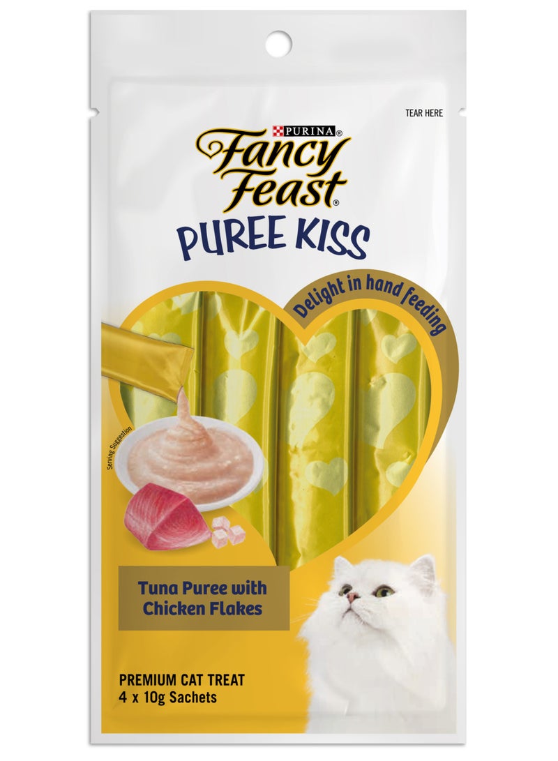 PURINA Fancy Feast Puree Kiss Tuna With Chicken Flakes