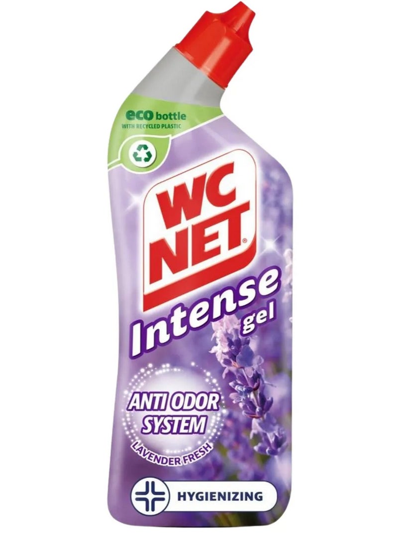 Wc Net Toilet Cleaner Intense Gel Lavender 750 ML