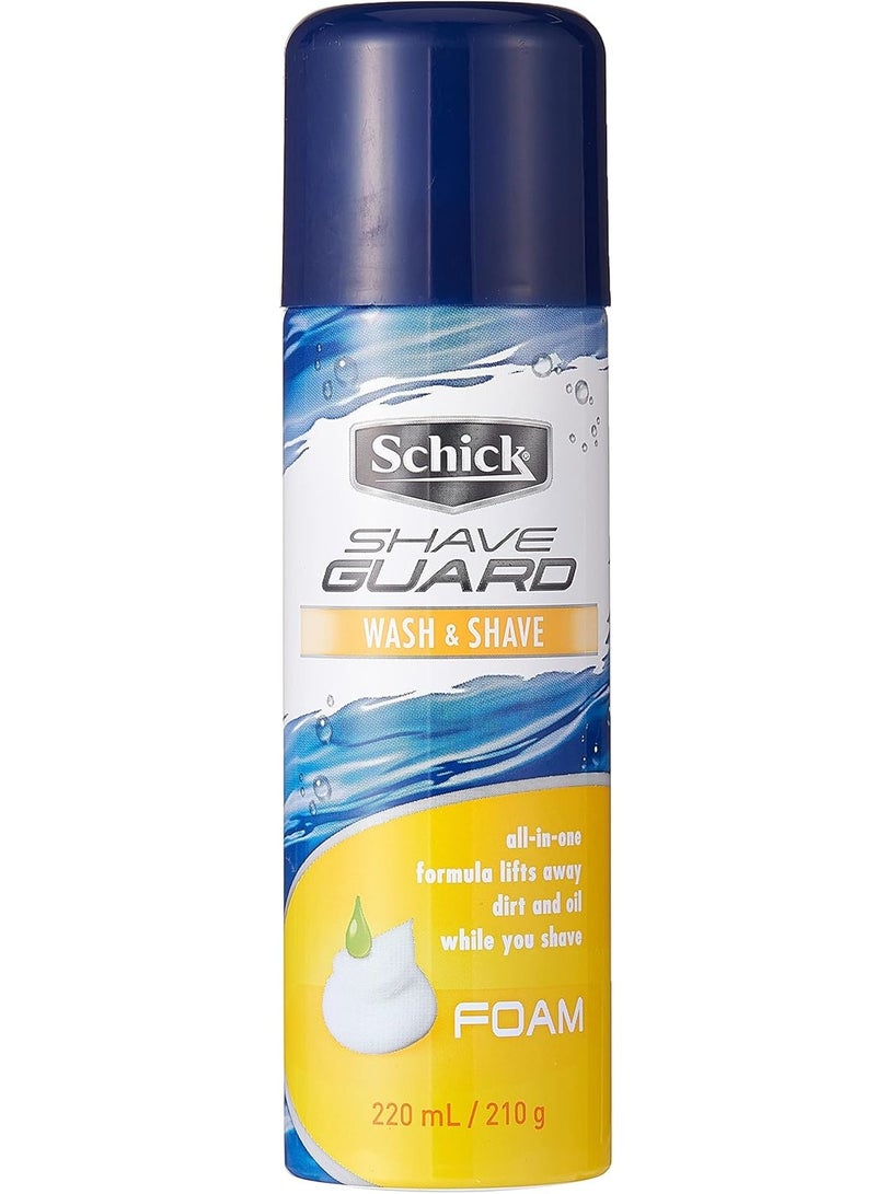 Schick Shave Guard Wash & Shave Foam 220 ML