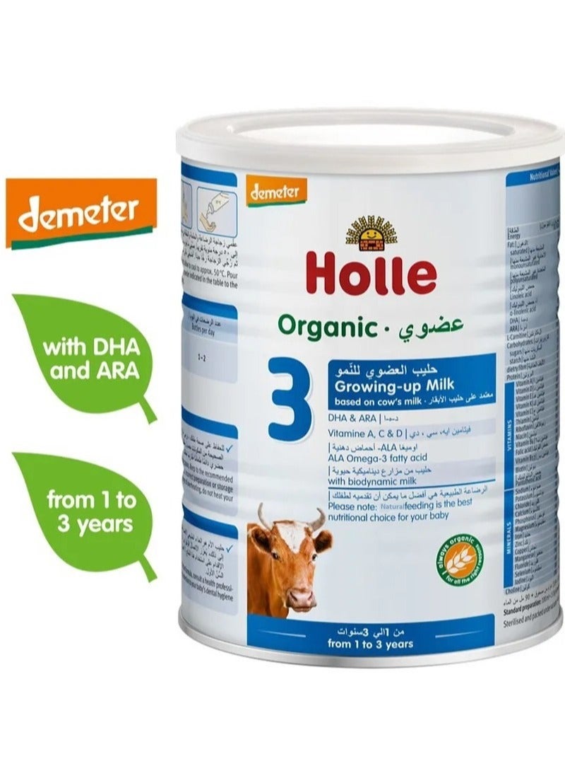 Holle Organic Growing Up Milk 3 Infant Formula 400G
