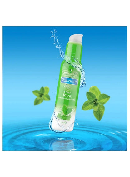 clean long, cool dry, dry place, fresh mint, fresh mint lube, mint effect, mint lube, non stick, non sticky, pasante, place add, tingling fresh, tingling fresh mint, type water