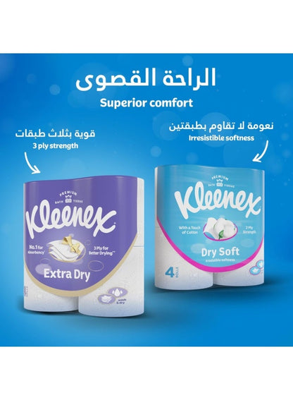 Kleenex Dry Soft Toilet Paper Rolls - 20 Rolls