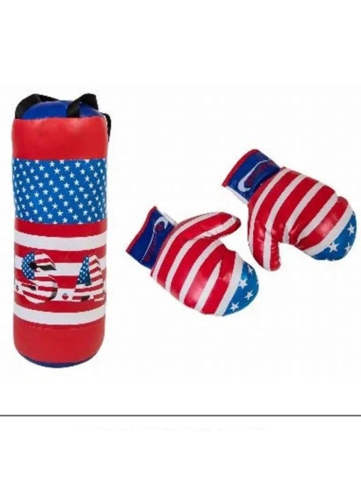 Speed Game Boxing Bag & Gloves Set