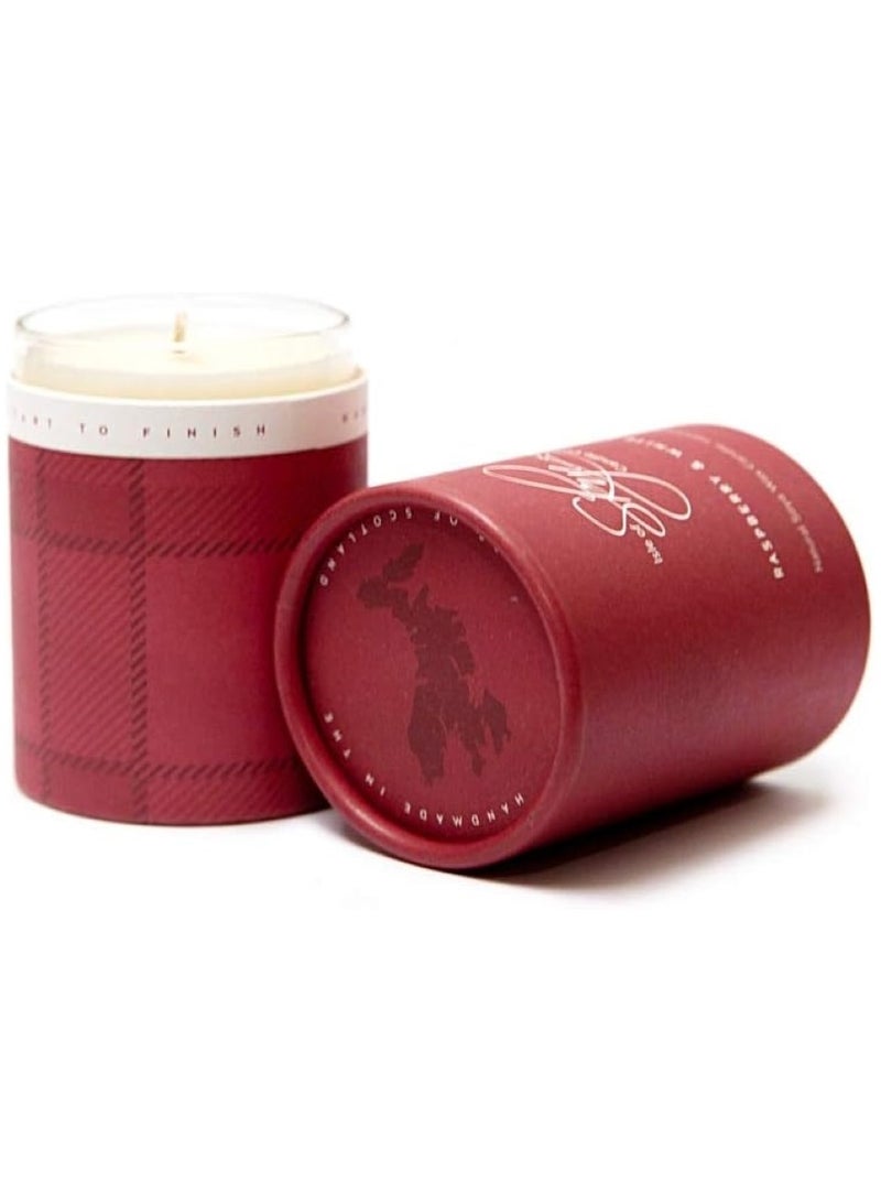 Raspberry & White Ginger Candle - Isle Of Skye