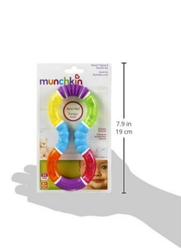 Munchkin Twisty Figure 8 Baby Teether Toy Bpa Free 6+ Months