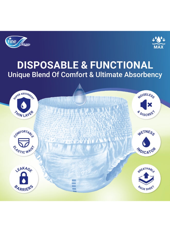 Fine Care Incontinence Pull-Up Diapers Medium