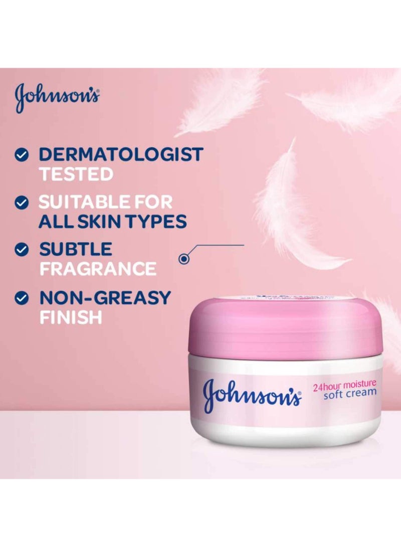 Johnson'S Body Cream 24 Hour Moisture Soft 100ml