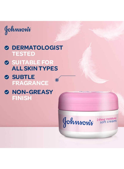Johnson'S Body Cream 24 Hour Moisture Soft 100ml