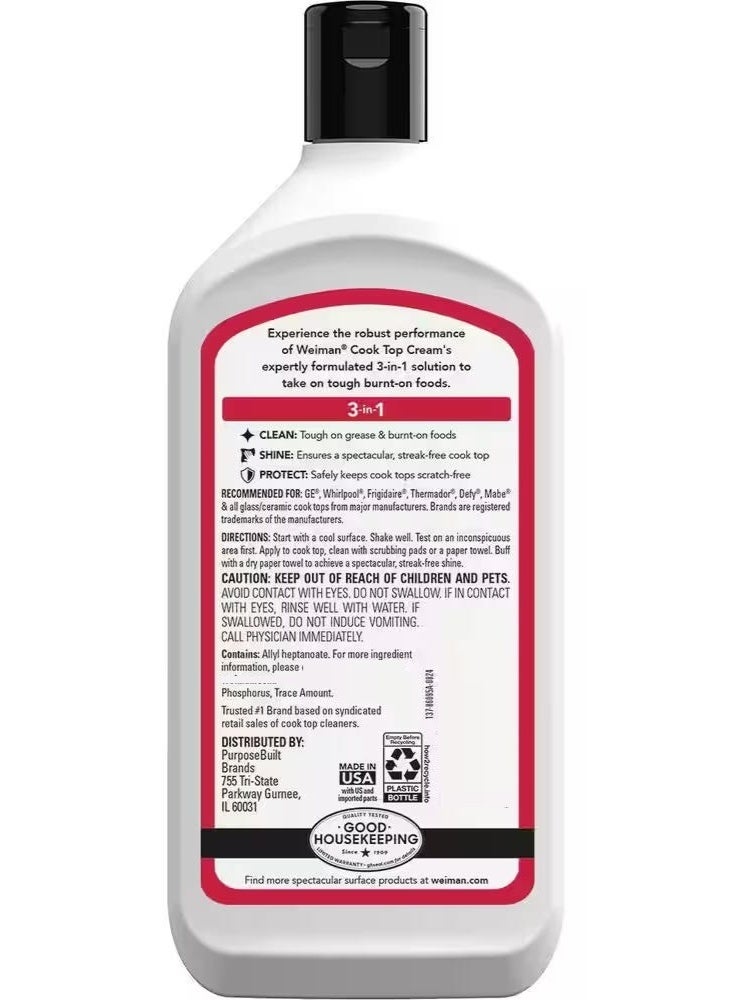 Weiman Heavy Duty Glass Cooktop Cleaner & Polish