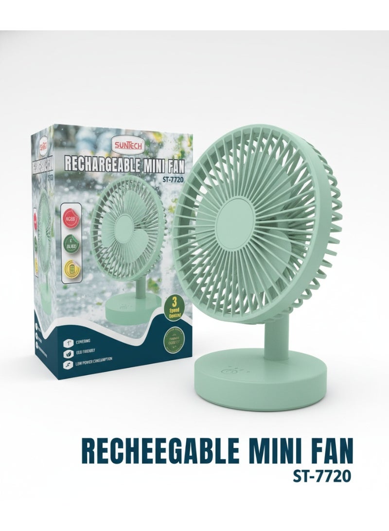 SUNTECH Rechargeable Mini Fan - Stay Cool Anywhere