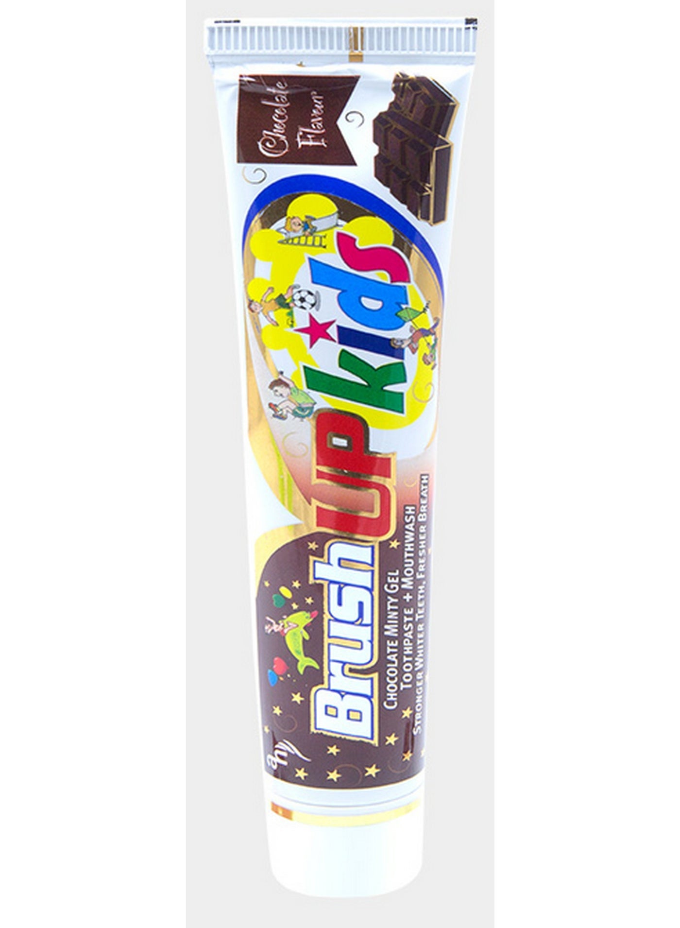 70g make, 70g tube, brush up, chocolate flavor, chocolate flavor 70g, cool dry, early age, flavor 70g, fun daily, gel toothpaste, kids gel, kids gel toothpaste, kids love, oral care, type low