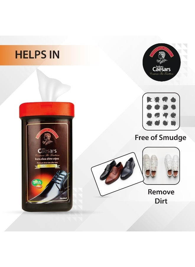 caesars neutral, caesars neutral insta, dust dirt, habro caesar, insta shoe, insta shoe shine, look neat, look safe, neutral insta, neutral insta shoe, shine time, shine wipes, shoe shine, shoe shine wipes, shoes dry