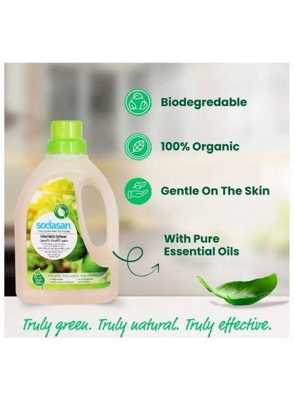 Sodasan 100% Natural Lime Fabric Softener 750 ML
