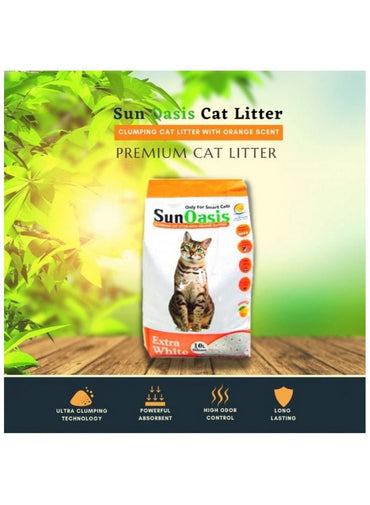 Generic Sun Oasis Clumping Cat Litter Orange Scented 10 L