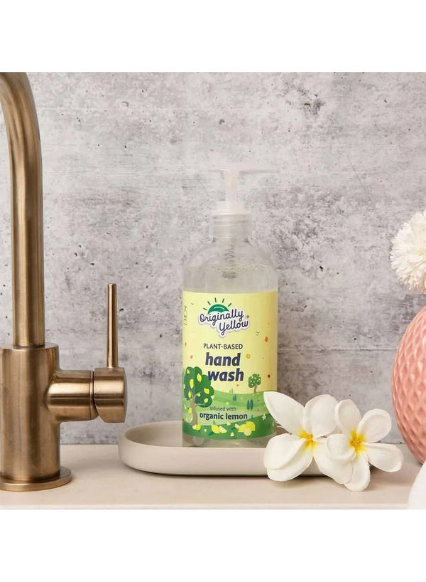Organic Lemon Infused Hand Wash 470 ML - Originally Yellow