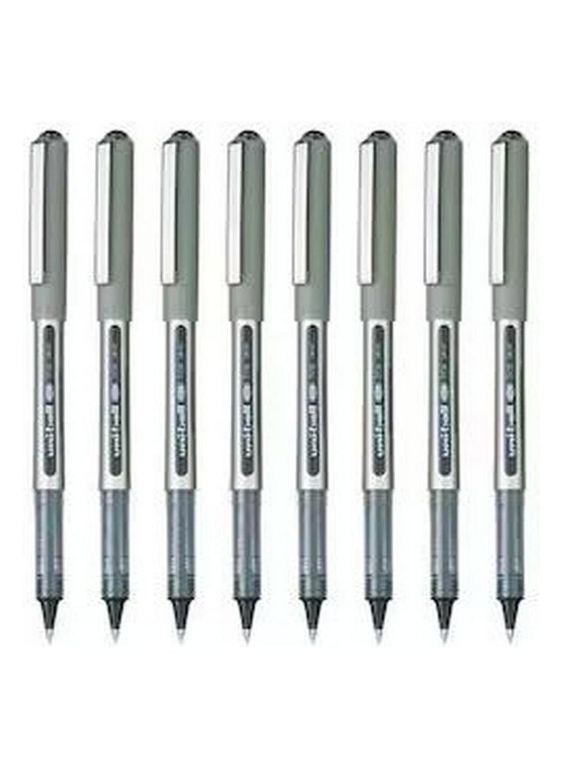 Uniball Eye Fine UB-157 Rollerball Pens Black Pack of 8