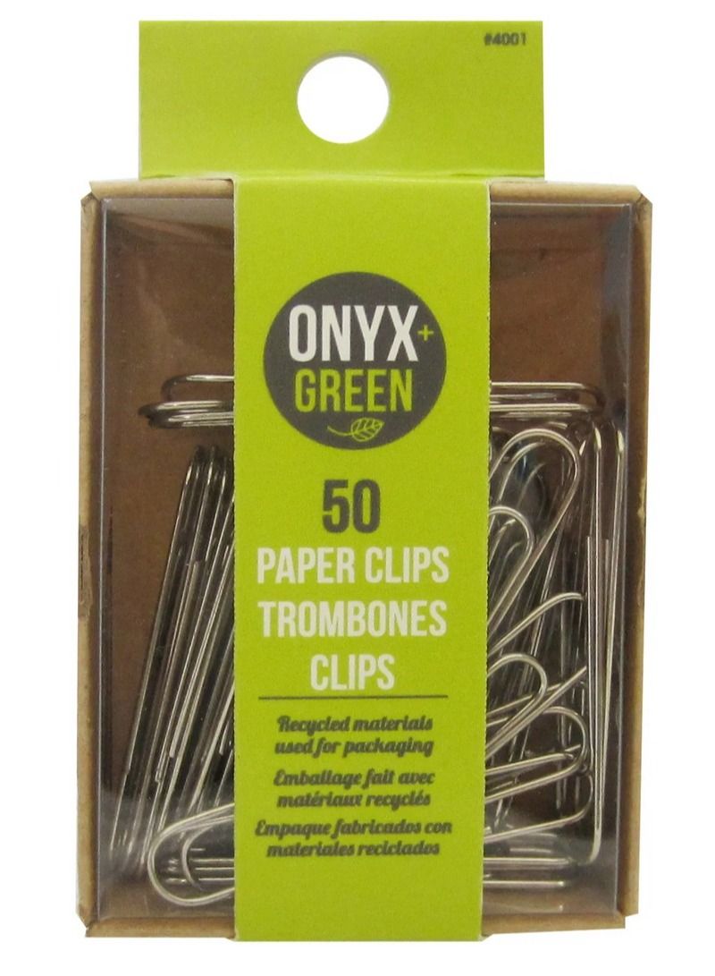 Eco-Friendly Paper Clips by ONYX+GREEN