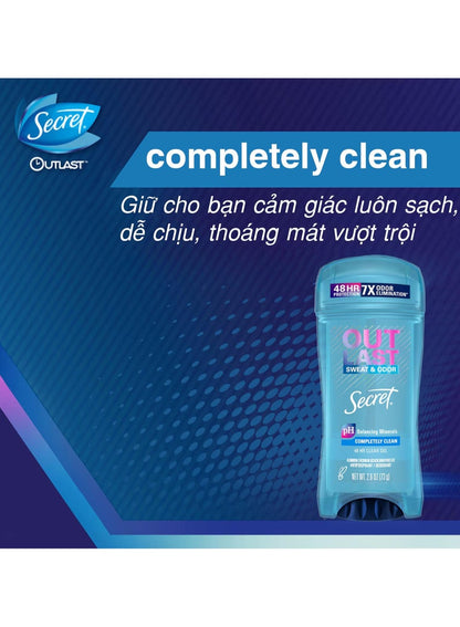 Secret Outlast Antiperspirant Deodorant, 73G