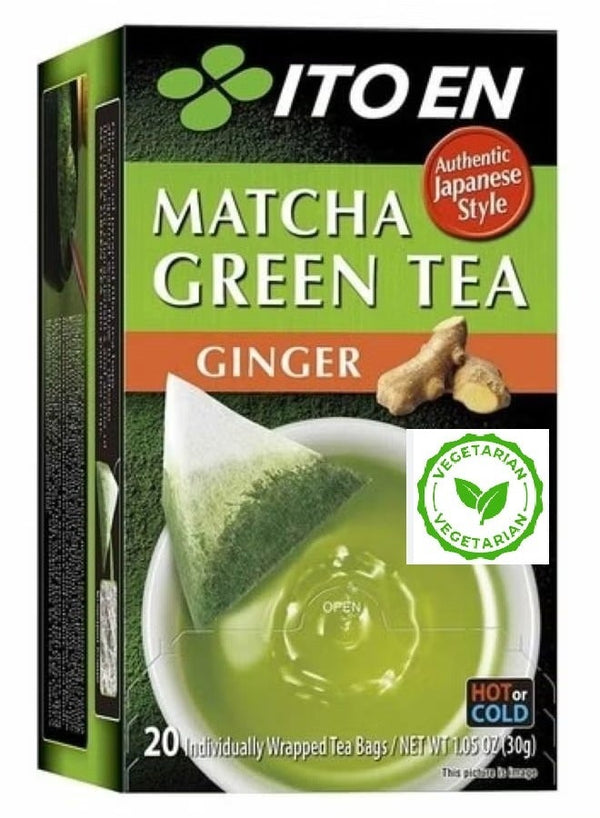 Ito En Matcha Green Tea Ginger 20 Tea Bags