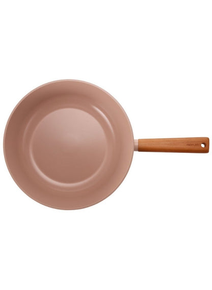 Neoflam Blossom Wok Pan 28cm Sandy Pink