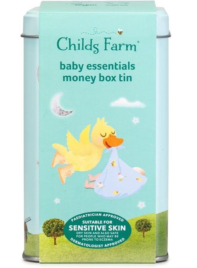 Childs Farm Baby Essentials Money Box Tin Gift
