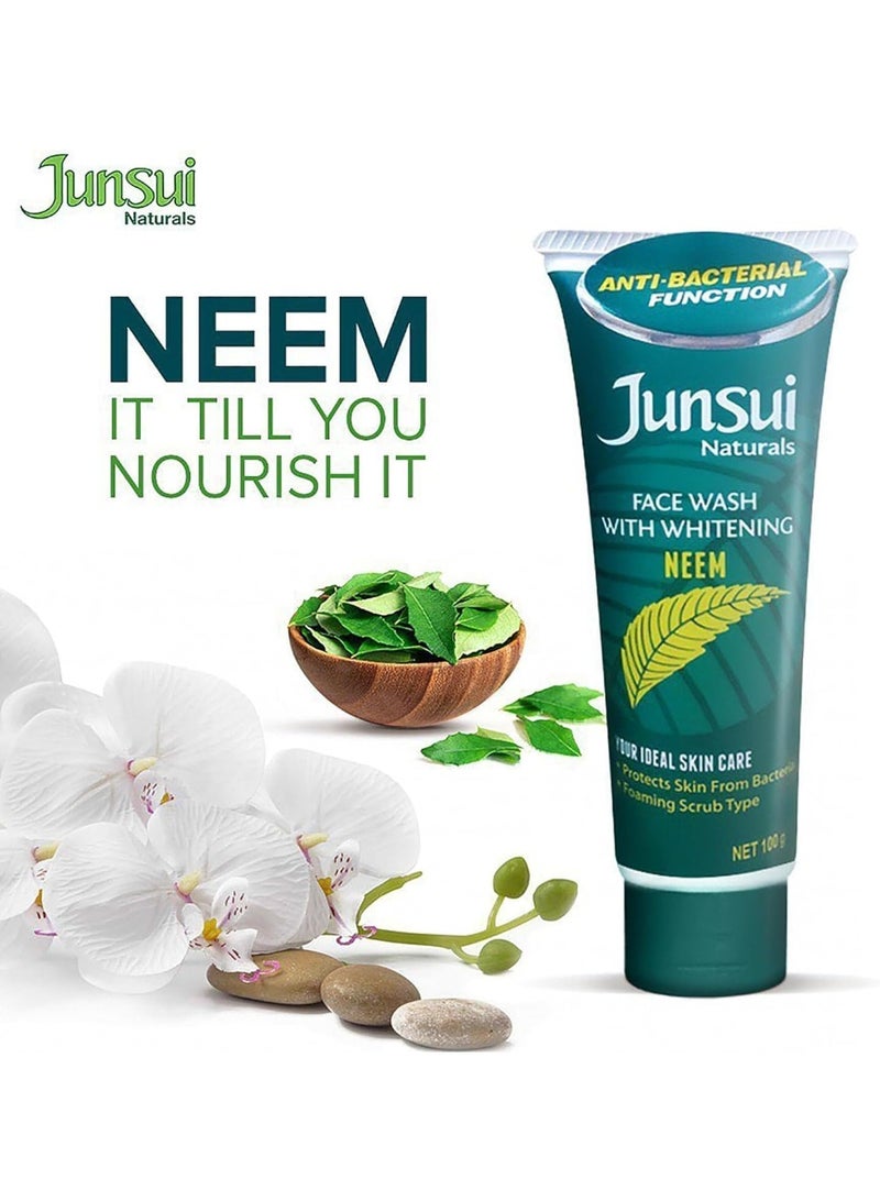 Junsui Naturals Face Wash With Whitening Neem 100g