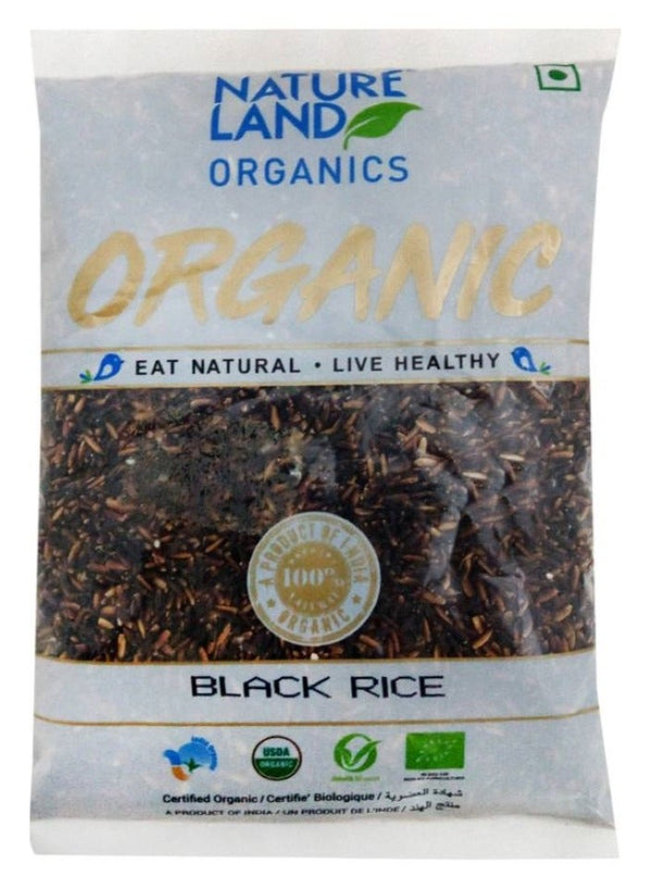 Nature Land Organics Black Basmati Rice 500 G