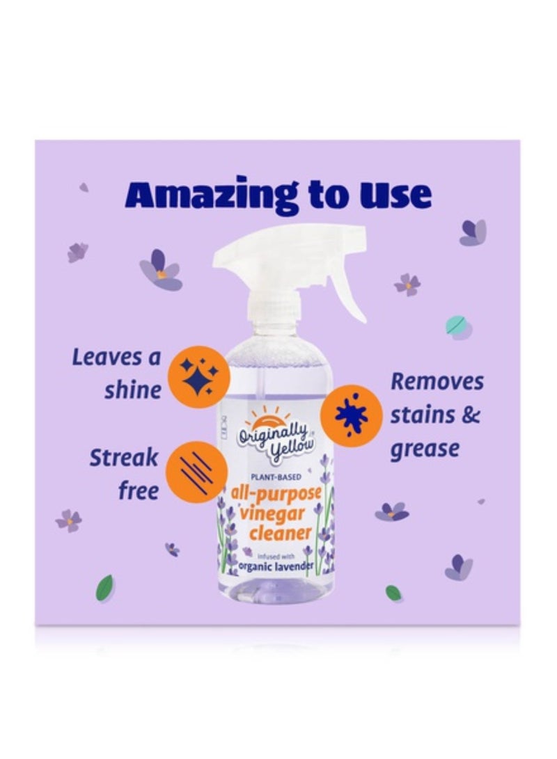 Lavender Infused Distilled Vinegar Spray - 470 ML