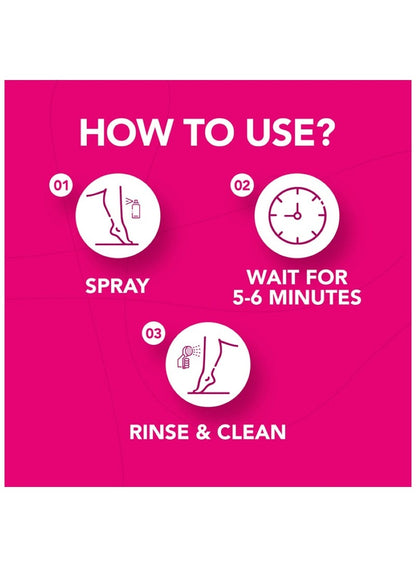 Nair Rose Extract Hair Removal Spray 200 ML