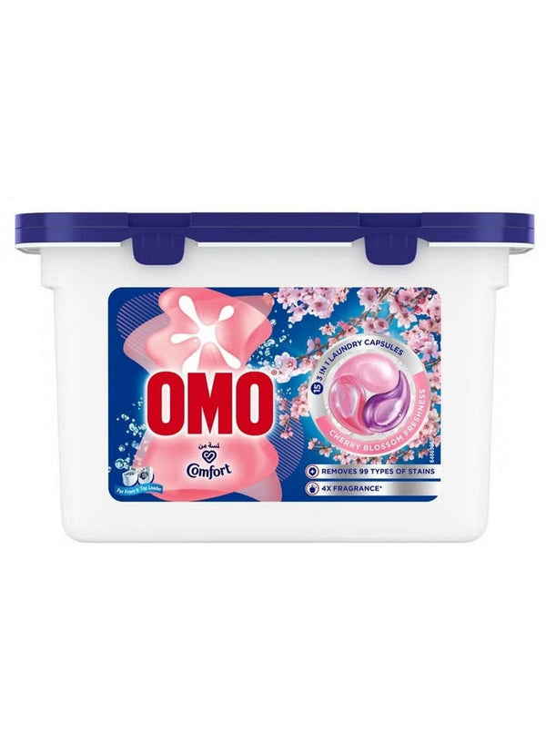 Omo Comfort 3In1 Laundry Capsules - Cherry Blossom
