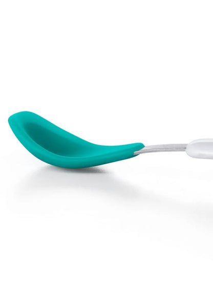 OXO Tot Feeding Spoon Set - Soft Silicone Teal