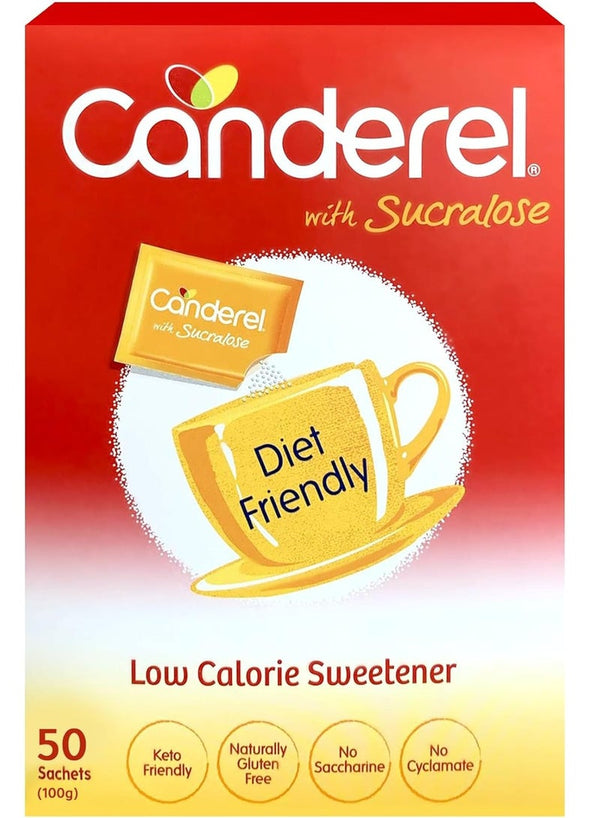 Canderel 50 Sweetener Sachets with Sucralose