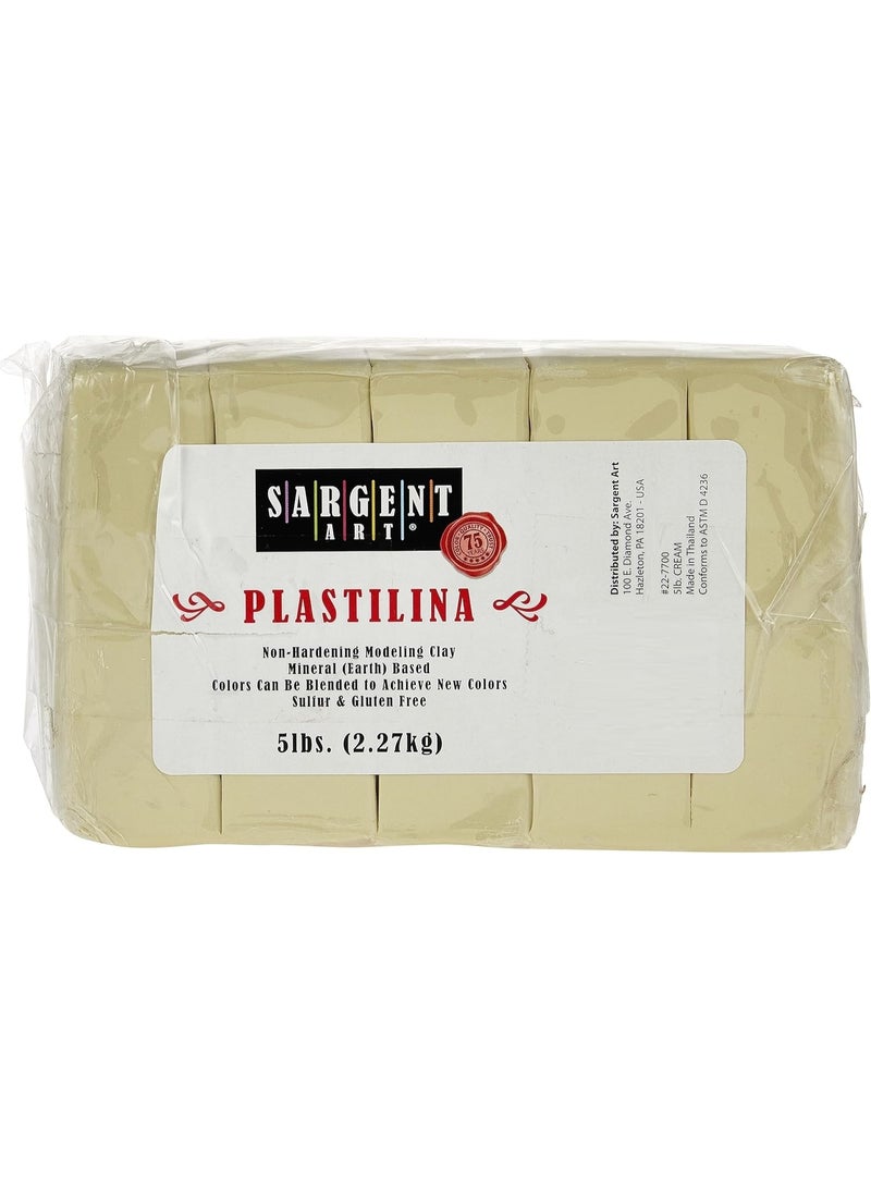 SARGENT ART Non Hardening Plastilina Modeling Clay Cream