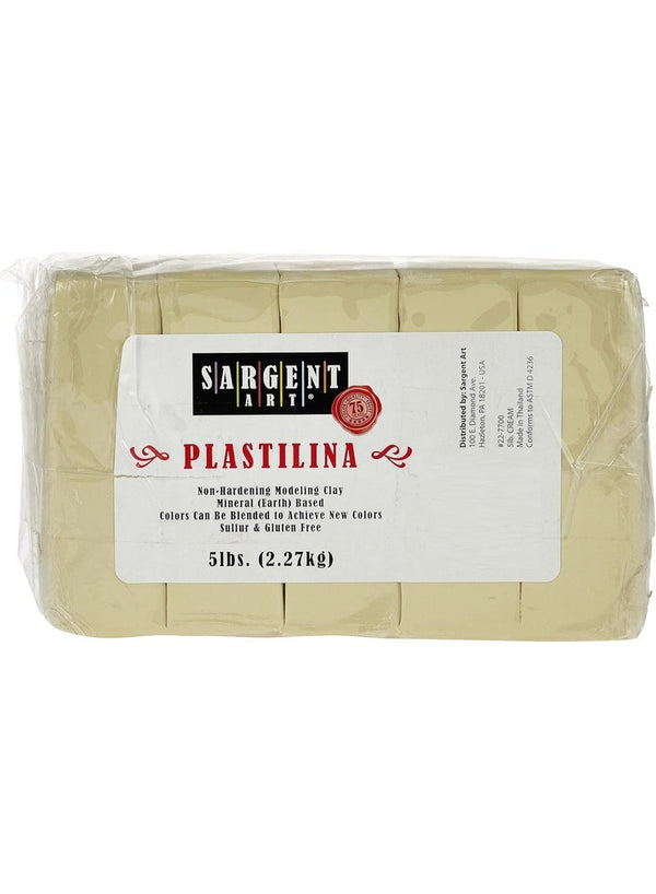 SARGENT ART Non Hardening Plastilina Modeling Clay Cream