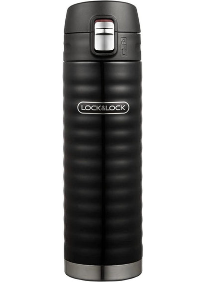 LOCK & LOCK Black Wave One Touch Tumbler 450ml