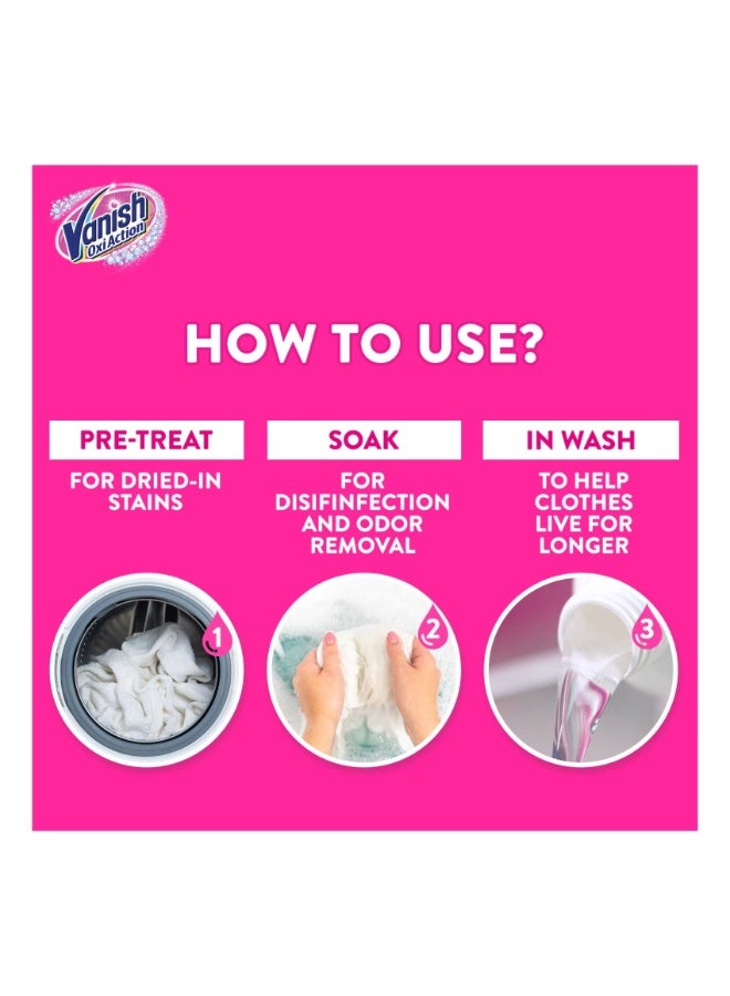 Vanish Oxi Action Fabric Stain Remover Powder 500G
