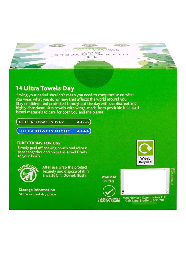 Morrisons Ultra Towels Day 14 Pcs