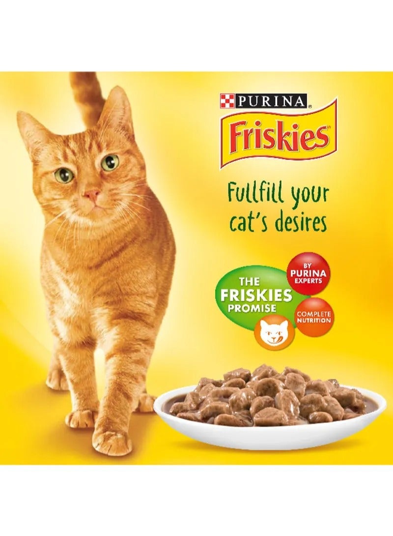 Friskies Duck Chunks in Gravy Cat Food 85G - PURINA