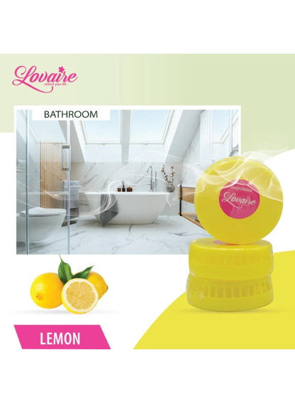 air freshner, air freshner lemon, bowl rim, cool dry, dutch & habro, flush key, freshner lemon, gel based, long term, lovaire toilet, lovaire toilet air, non toxic, toilet air, toilet air freshner, type gel