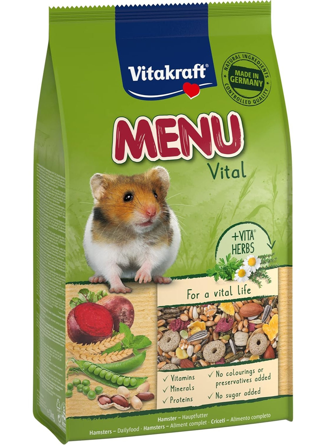 free 1kg, hamster vita, hamster vita herbs, herbs natural, menu vital, menu vital hamster, natural minerals, preservatives sugar, sugar free, sugar free 1kg, vita herbs, vita herbs natural, vitakraft, vital hamster, vital hamster vita