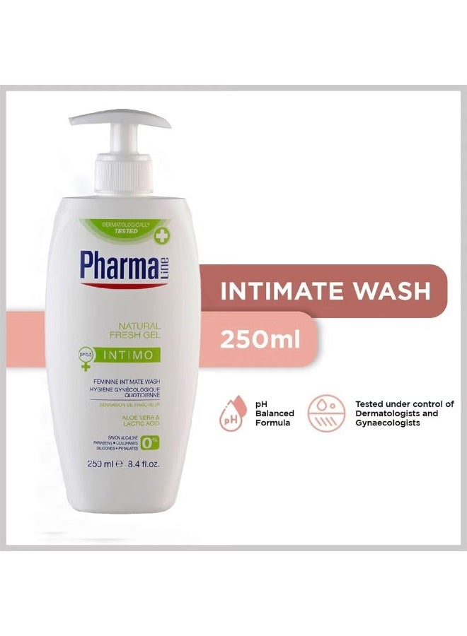 Natural Fresh Feminine Intimate Wash 250 ML PharmaLine