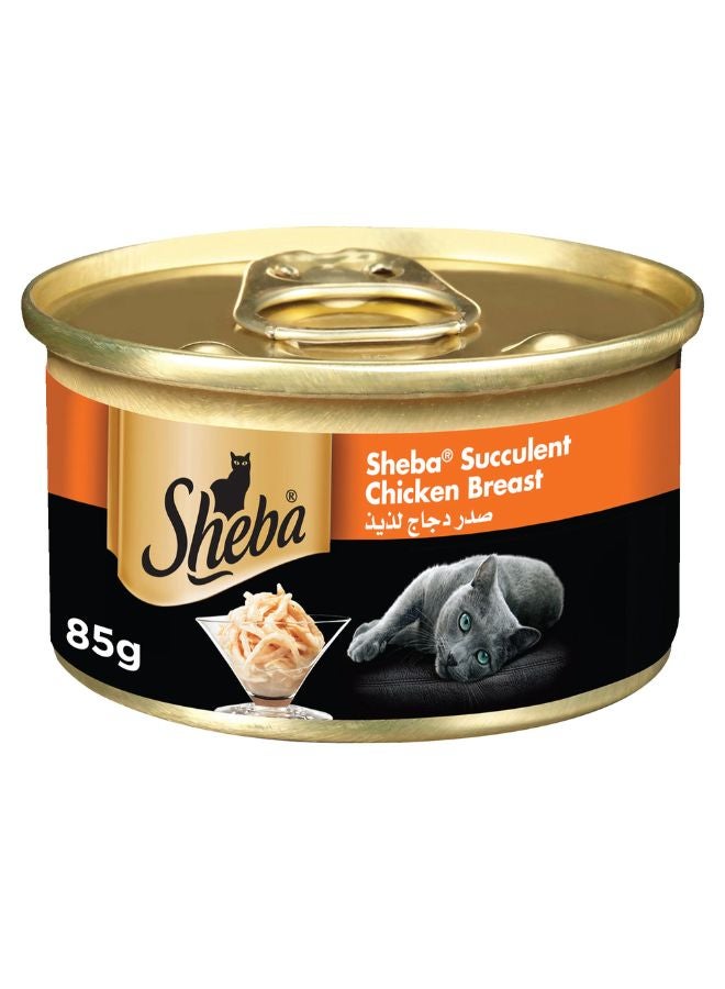 Sheba Succulent Chicken Breast Wet Cat Food 85g