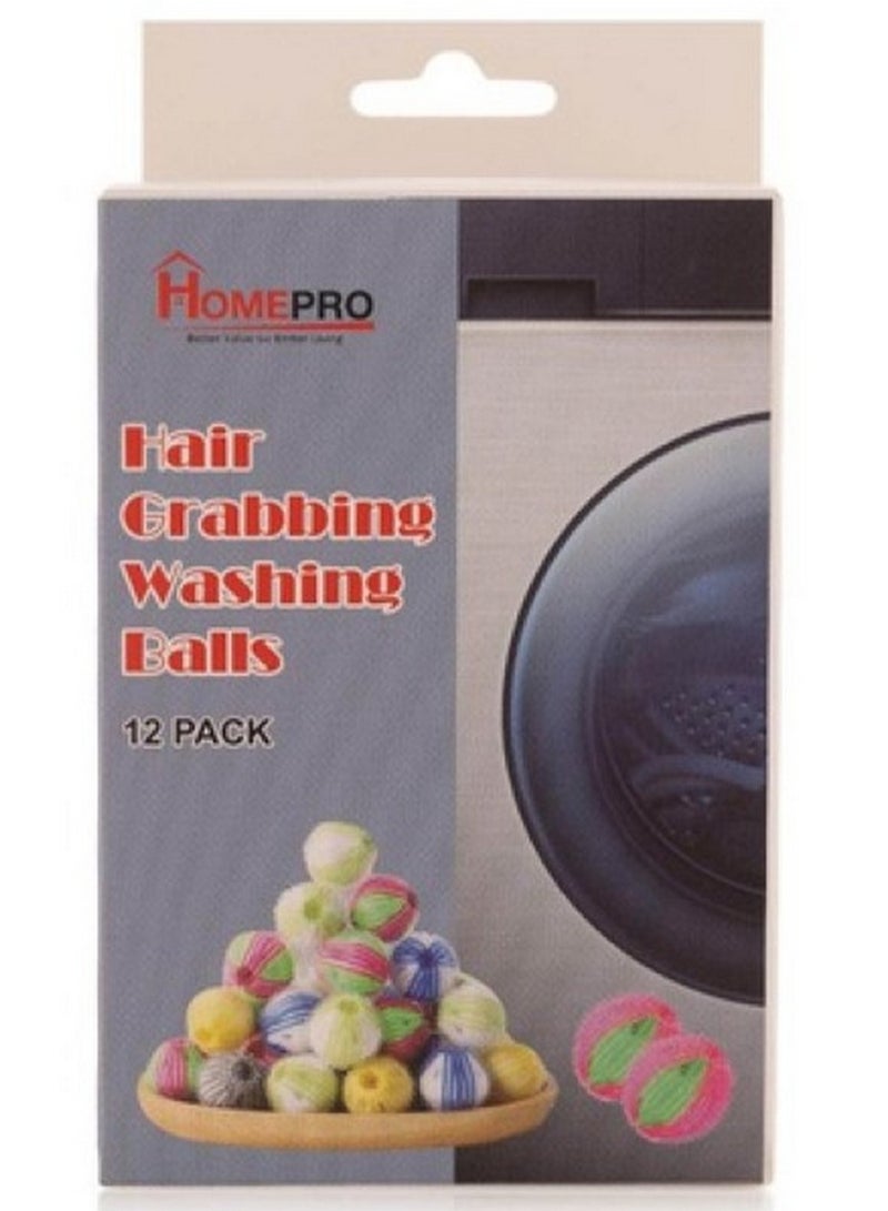 HomePro Hair Grabbing Washing Balls 12 Pcs
