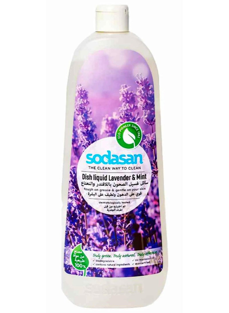 Sodasan Dish Liquid Lavender & Mint 1L