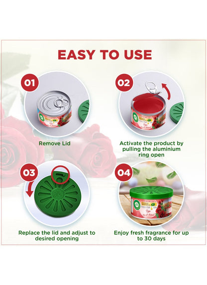 Air Wick Scented Gel Freshener, Rose 70g