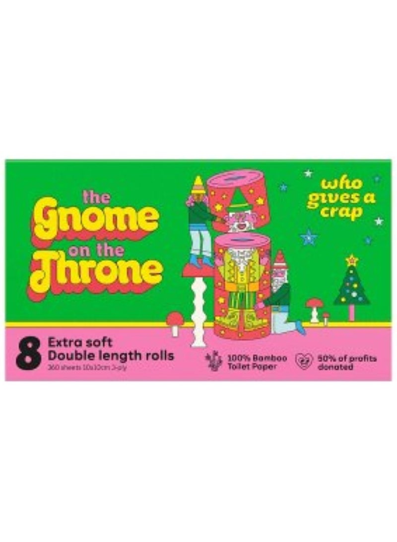 Gnome On The Throne Xmas Toilet Paper - Who Gives A Crap