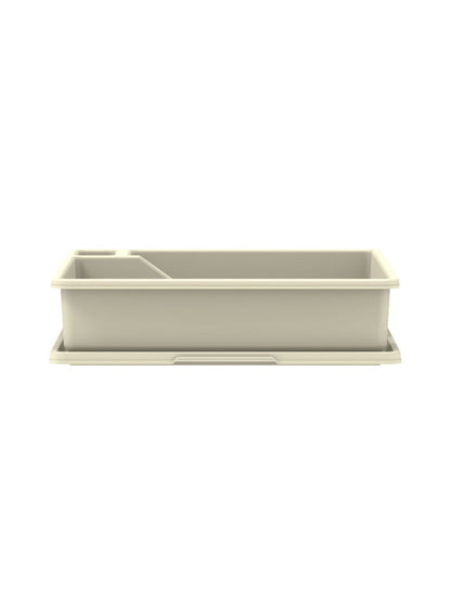 Cosmoplast Deluxe Dish Rack With Drainer Off White